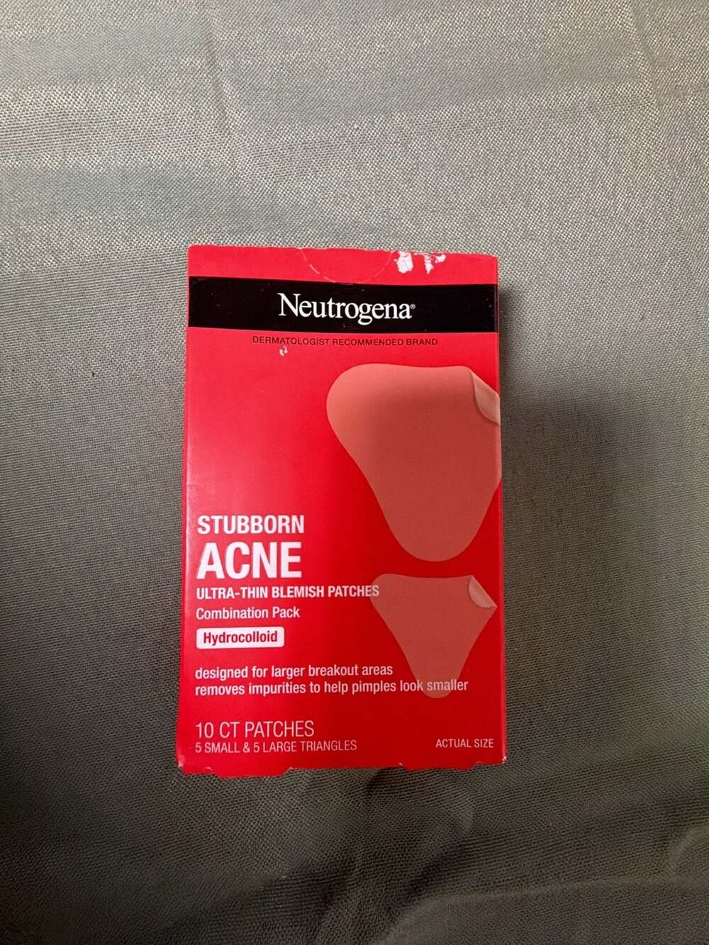 Neutrogena Stubborn Acne Patches, Facial Hydrocolloid Patches for Blemishes, 10